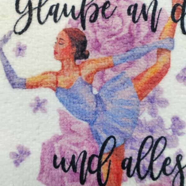 Microfasertuch, Kufentuch Eiskunstlauf Rosen